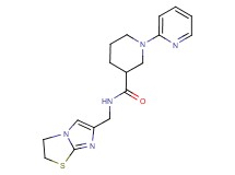 N-(2,3-dihydroimidazo[2,1-b][1,3]thiazol-6-ylmethyl)-1-pyridin-2-ylpiperidine-3-carboxamide