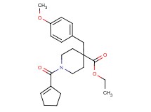 ethyl 1-(1-cyclopenten-1-ylcarbonyl)-4-(4-methoxybenzyl)-4-piperidinecarboxylate