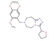 3-(tetrahydro-2-furanyl)-7-(2,4,5-trimethoxybenzyl)-6,7,8,9-tetrahydro-5H-[1,2,4]triazolo[4,3-d][1,4]diazepine