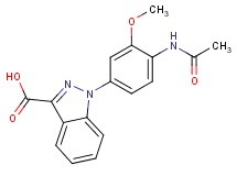 1-[4-(acetylamino)-3-methoxyphenyl]-1H-indazole-3-carboxylic acid