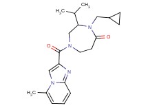 4-(cyclopropylmethyl)-3-isopropyl-1-[(5-methylimidazo[1,2-a]pyridin-2-yl)carbonyl]-1,4-diazepan-5-one