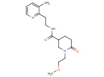 1-(2-methoxyethyl)-N-[2-(3-methyl-2-pyridinyl)ethyl]-6-oxo-3-piperidinecarboxamide