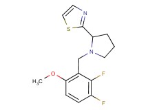 2-[1-(2,3-difluoro-6-methoxybenzyl)pyrrolidin-2-yl]-1,3-thiazole