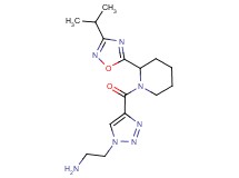 2-(4-{[2-(3-isopropyl-1,2,4-oxadiazol-5-yl)piperidin-1-yl]carbonyl}-1H-1,2,3-triazol-1-yl)ethanamine