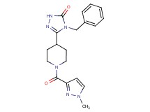 4-benzyl-5-{1-[(1-methyl-1H-pyrazol-3-yl)carbonyl]-4-piperidinyl}-2,4-dihydro-3H-1,2,4-triazol-3-one