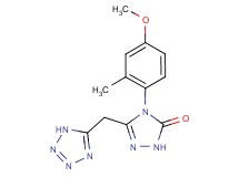 4-(4-methoxy-2-methylphenyl)-5-(1H-tetrazol-5-ylmethyl)-2,4-dihydro-3H-1,2,4-triazol-3-one