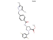 methyl (4R)-1-(2,5-difluorobenzyl)-4-({4-[(3,5-dimethyl-1H-pyrazol-1-yl)methyl]benzoyl}amino)-L-prolinate