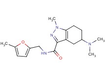 5-(dimethylamino)-1-methyl-N-[(5-methyl-2-furyl)methyl]-4,5,6,7-tetrahydro-1H-indazole-3-carboxamide