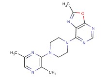 7-[4-(3,6-dimethylpyrazin-2-yl)piperazin-1-yl]-2-methyl[1,3]oxazolo[5,4-d]pyrimidine
