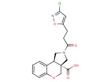 (3aR*,9bR*)-2-[3-(3-chloroisoxazol-5-yl)propanoyl]-1,2,3,9b-tetrahydrochromeno[3,4-c]pyrrole-3a(4H)-carboxylic acid