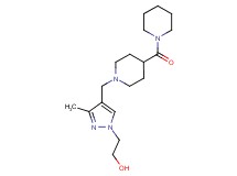 2-(3-methyl-4-{[4-(1-piperidinylcarbonyl)-1-piperidinyl]methyl}-1H-pyrazol-1-yl)ethanol