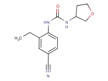 N-(4-cyano-2-ethylphenyl)-N'-(tetrahydrofuran-3-yl)urea