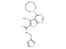 4-(1-azepanyl)-5-methyl-N-(3-thienylmethyl)thieno[2,3-d]pyrimidine-6-carboxamide