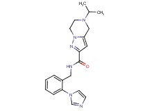 N-[2-(1H-imidazol-1-yl)benzyl]-5-isopropyl-4,5,6,7-tetrahydropyrazolo[1,5-a]pyrazine-2-carboxamide