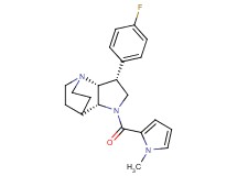 (3R*,3aR*,7aR*)-3-(4-fluorophenyl)-1-[(1-methyl-1H-pyrrol-2-yl)carbonyl]octahydro-4,7-ethanopyrrolo[3,2-b]pyridine