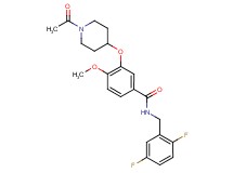 3-[(1-acetyl-4-piperidinyl)oxy]-N-(2,5-difluorobenzyl)-4-methoxybenzamide