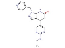 4-[2-(ethylamino)pyrimidin-5-yl]-1-(pyridin-4-ylmethyl)-1,4,5,7-tetrahydro-6H-pyrazolo[3,4-b]pyridin-6-one