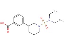 3-{1-[(diethylamino)sulfonyl]piperidin-3-yl}benzoic acid