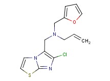 N-[(6-chloroimidazo[2,1-b][1,3]thiazol-5-yl)methyl]-N-(2-furylmethyl)prop-2-en-1-amine