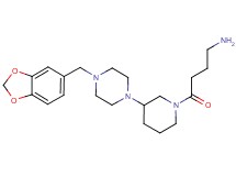 (4-{3-[4-(1,3-benzodioxol-5-ylmethyl)-1-piperazinyl]-1-piperidinyl}-4-oxobutyl)amine dihydrochloride