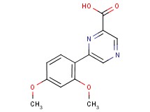 6-(2,4-dimethoxyphenyl)pyrazine-2-carboxylic acid