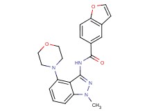 N-(1-methyl-4-morpholin-4-yl-1H-indazol-3-yl)-1-benzofuran-5-carboxamide