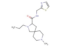 8-methyl-2-propyl-N-(1,3-thiazol-2-ylmethyl)-2,8-diazaspiro[4.5]decane-3-carboxamide