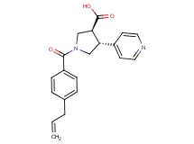 (3S*,4R*)-1-(4-allylbenzoyl)-4-pyridin-4-ylpyrrolidine-3-carboxylic acid