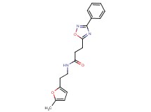 N-[2-(5-methyl-2-furyl)ethyl]-3-(3-phenyl-1,2,4-oxadiazol-5-yl)propanamide