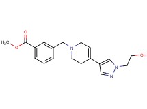 methyl 3-{[4-[1-(2-hydroxyethyl)-1H-pyrazol-4-yl]-3,6-dihydropyridin-1(2H)-yl]methyl}benzoate