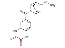 6-{[(8-syn)-8-methoxy-3-azabicyclo[3.2.1]oct-3-yl]carbonyl}-1,4-dihydroquinoxaline-2,3-dione