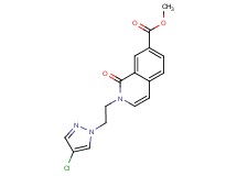 methyl 2-[2-(4-chloro-1H-pyrazol-1-yl)ethyl]-1-oxo-1,2-dihydroisoquinoline-7-carboxylate