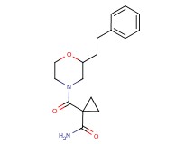 1-{[2-(2-phenylethyl)-4-morpholinyl]carbonyl}cyclopropanecarboxamide