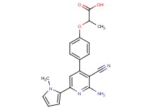 2-{4-[2-amino-3-cyano-6-(1-methyl-1H-pyrrol-2-yl)pyridin-4-yl]phenoxy}propanoic acid