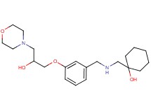 1-[({3-[2-hydroxy-3-(4-morpholinyl)propoxy]benzyl}amino)methyl]cyclohexanol
