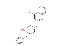 6-fluoro-2-{[4-hydroxy-4-(1H-imidazol-1-ylmethyl)piperidin-1-yl]methyl}quinolin-4-ol
