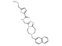 5-(methoxymethyl)-N-{[7-(7-quinolinylmethyl)-6,7,8,9-tetrahydro-5H-[1,2,4]triazolo[4,3-d][1,4]diazepin-3-yl]methyl}-2-furamide