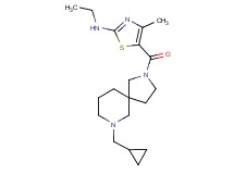 5-{[7-(cyclopropylmethyl)-2,7-diazaspiro[4.5]dec-2-yl]carbonyl}-N-ethyl-4-methyl-1,3-thiazol-2-amine