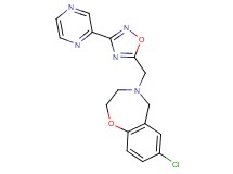 7-chloro-4-{[3-(2-pyrazinyl)-1,2,4-oxadiazol-5-yl]methyl}-2,3,4,5-tetrahydro-1,4-benzoxazepine
