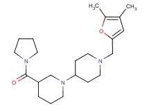 1'-[(4,5-dimethyl-2-furyl)methyl]-3-(pyrrolidin-1-ylcarbonyl)-1,4'-bipiperidine