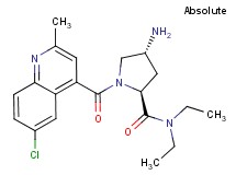 (4R)-4-amino-1-[(6-chloro-2-methylquinolin-4-yl)carbonyl]-N,N-diethyl-L-prolinamide