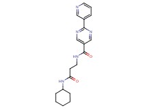 N-[3-(cyclohexylamino)-3-oxopropyl]-2-pyridin-3-ylpyrimidine-5-carboxamide