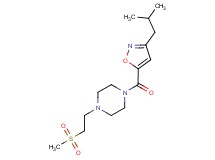 1-[(3-isobutyl-5-isoxazolyl)carbonyl]-4-[2-(methylsulfonyl)ethyl]piperazine