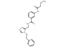 3-(butyrylamino)-N-{[4-(2-phenylethyl)-4H-1,2,4-triazol-3-yl]methyl}benzamide