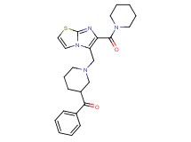 phenyl(1-{[6-(1-piperidinylcarbonyl)imidazo[2,1-b][1,3]thiazol-5-yl]methyl}-3-piperidinyl)methanone