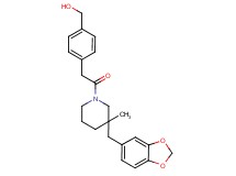(4-{2-[3-(1,3-benzodioxol-5-ylmethyl)-3-methylpiperidin-1-yl]-2-oxoethyl}phenyl)methanol