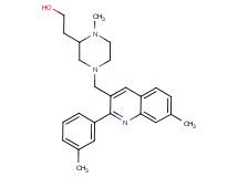 2-(1-methyl-4-{[7-methyl-2-(3-methylphenyl)-3-quinolinyl]methyl}-2-piperazinyl)ethanol