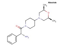 ((1R)-2-{4-[(2R,6S)-2,6-dimethyl-4-morpholinyl]-1-piperidinyl}-2-oxo-1-phenylethyl)amine dihydrochloride