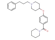 1-(3-phenylpropyl)-4-[4-(1-piperidinylcarbonyl)phenoxy]piperidine