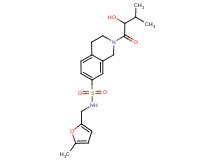 2-(2-hydroxy-3-methylbutanoyl)-N-[(5-methyl-2-furyl)methyl]-1,2,3,4-tetrahydroisoquinoline-7-sulfonamide